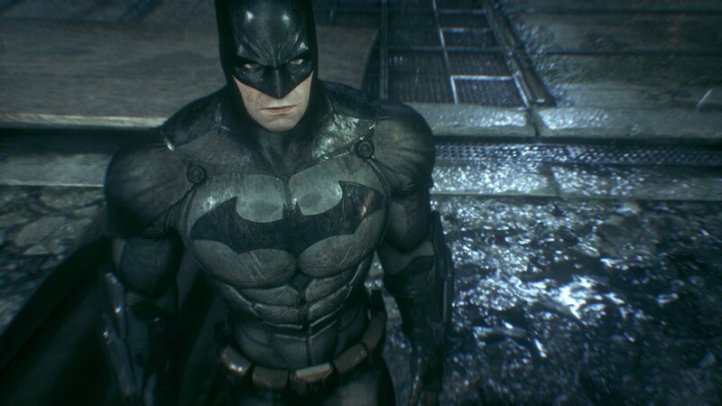 Batman in Rain — Black, Dark, Serious