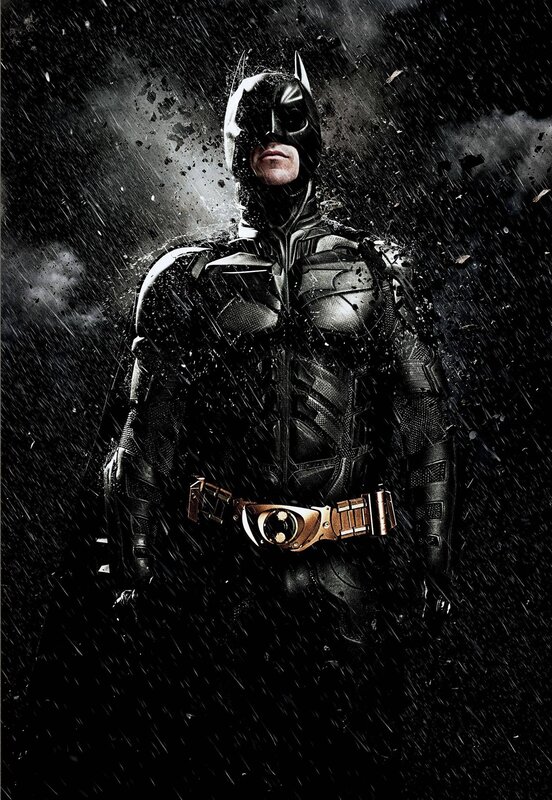 Batman in Rain — Black, Dramatic, Night, Photograph, Belt, Mask, Gray