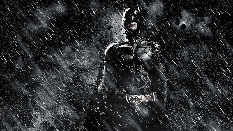 Batman in Rain — Black, Dramatic, Night, Photograph, Darkness, Armor