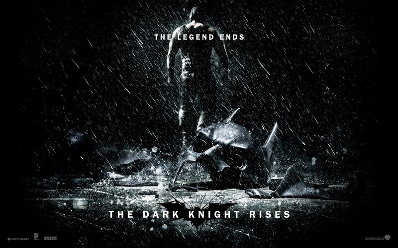 Batman in Rain — Black, Dramatic, Night, Photograph, Mask, Back View