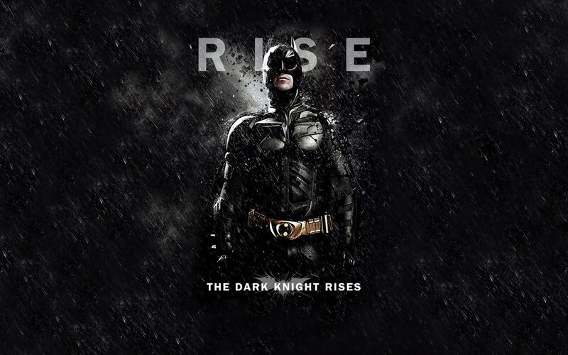 Batman in Rain — Black, Dramatic, Night, Photograph, Text