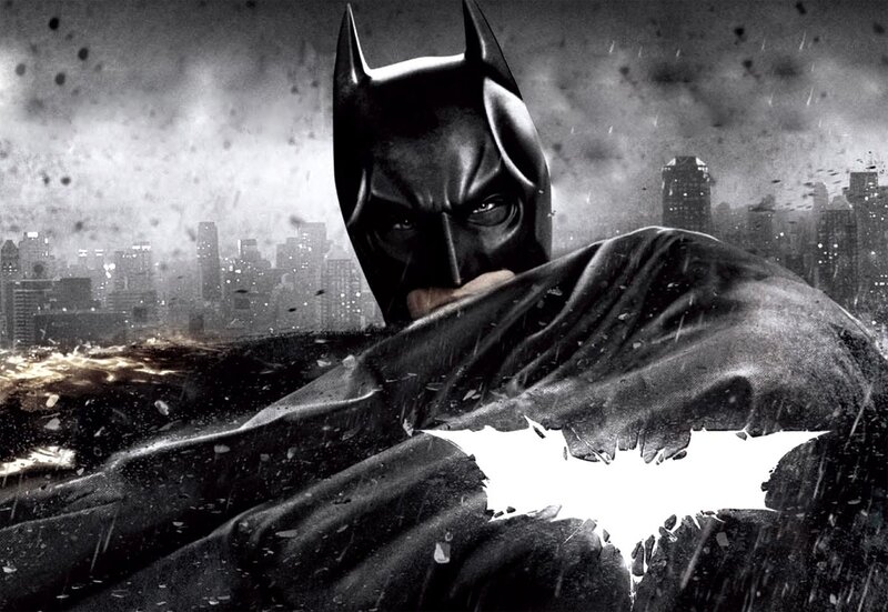 Batman in Rain — Black, Dramatic