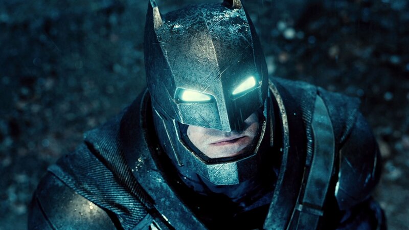 Batman in Rain — Blue, Dark, Dramatic