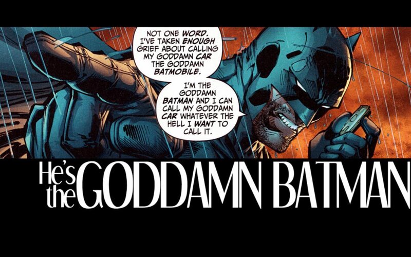Batman in Rain — Blue, Dramatic, Night, Comic, Comics