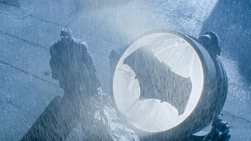 Batman in Rain — Blue, Dramatic, Night