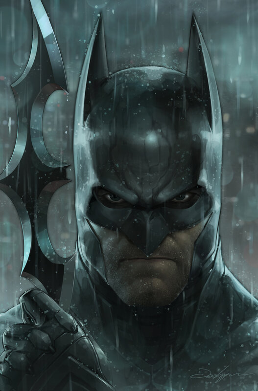 Batman in Rain — Gray