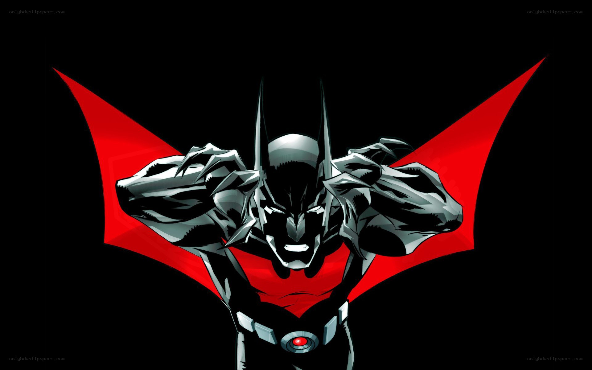 Batman in red and black suit