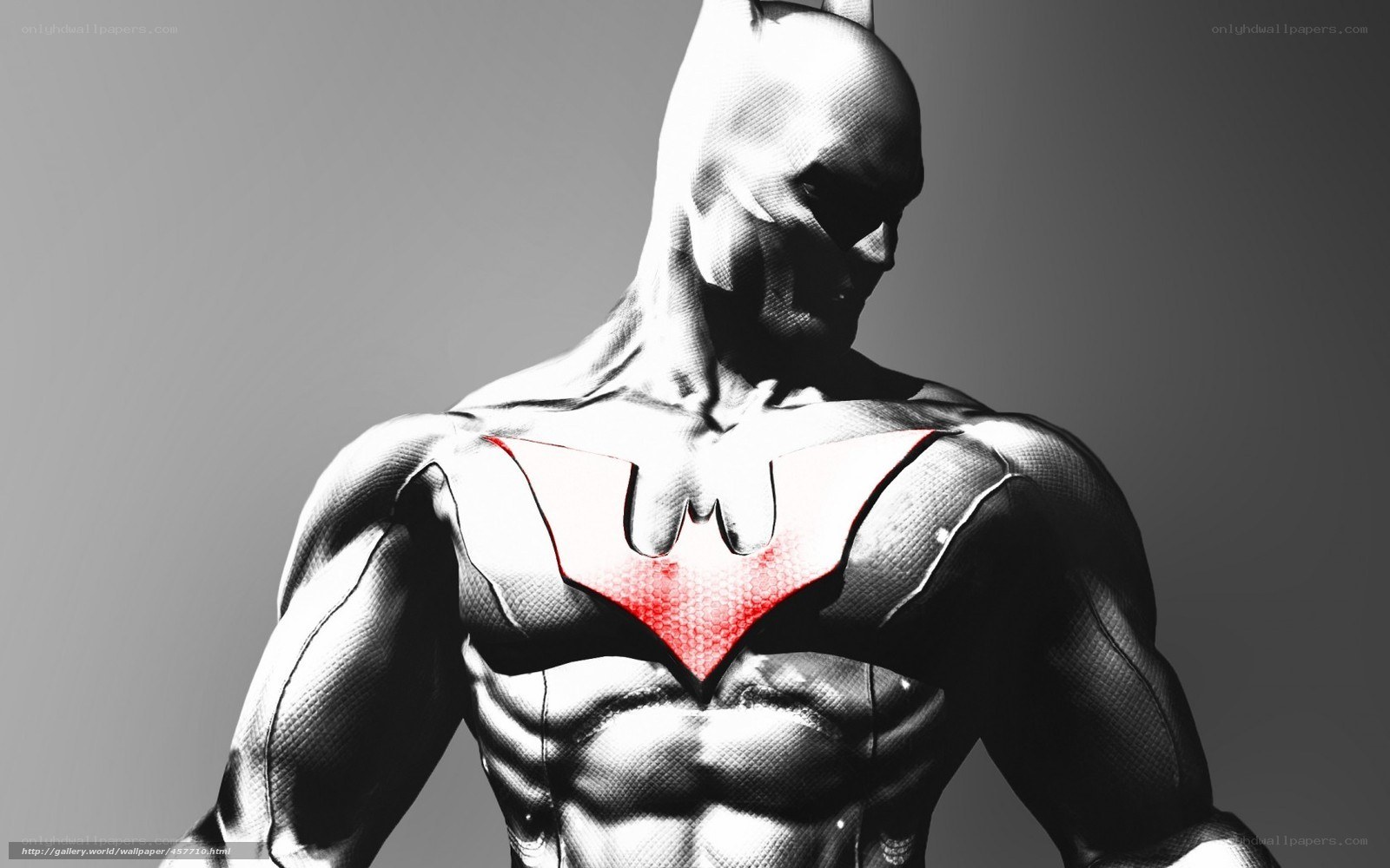 Batman in red and black suit