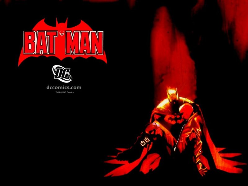 Batman in red light