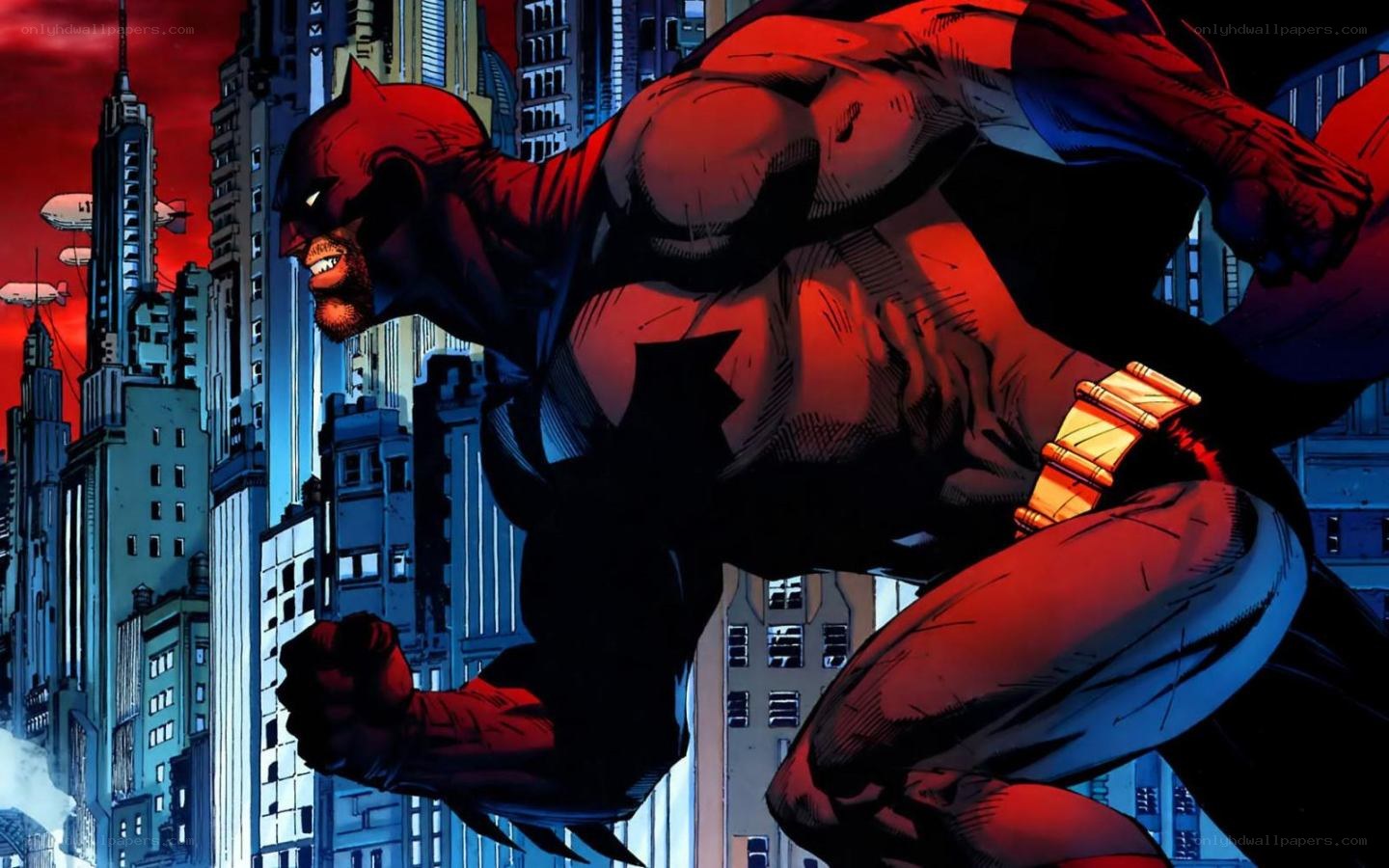 Batman in red suit