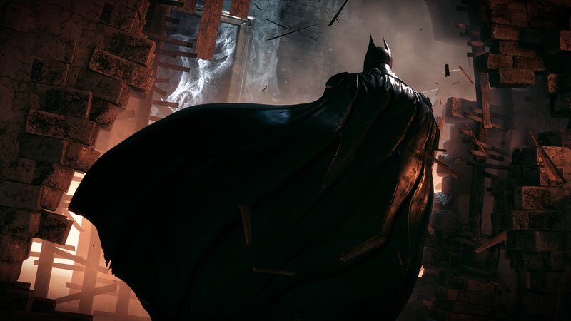 Batman in Ruined Building