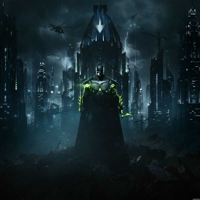 Batman in Ruined City — Black