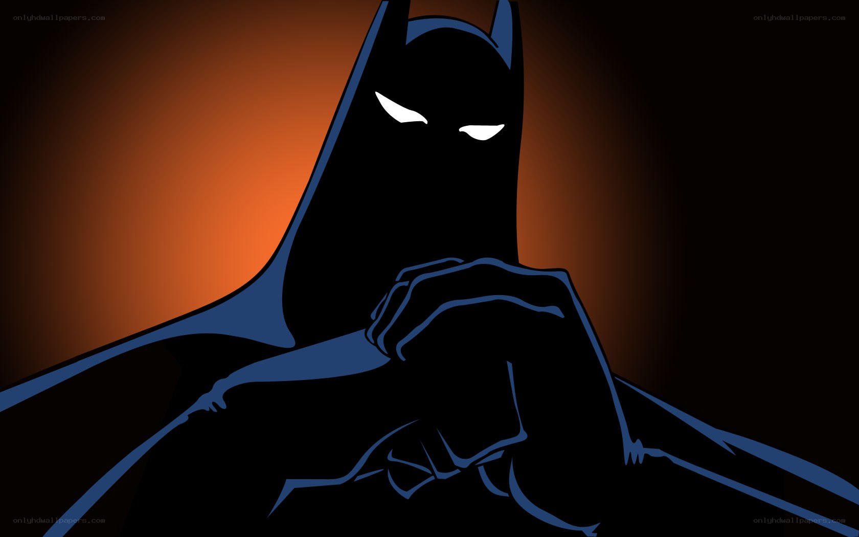 Batman in silhouette
