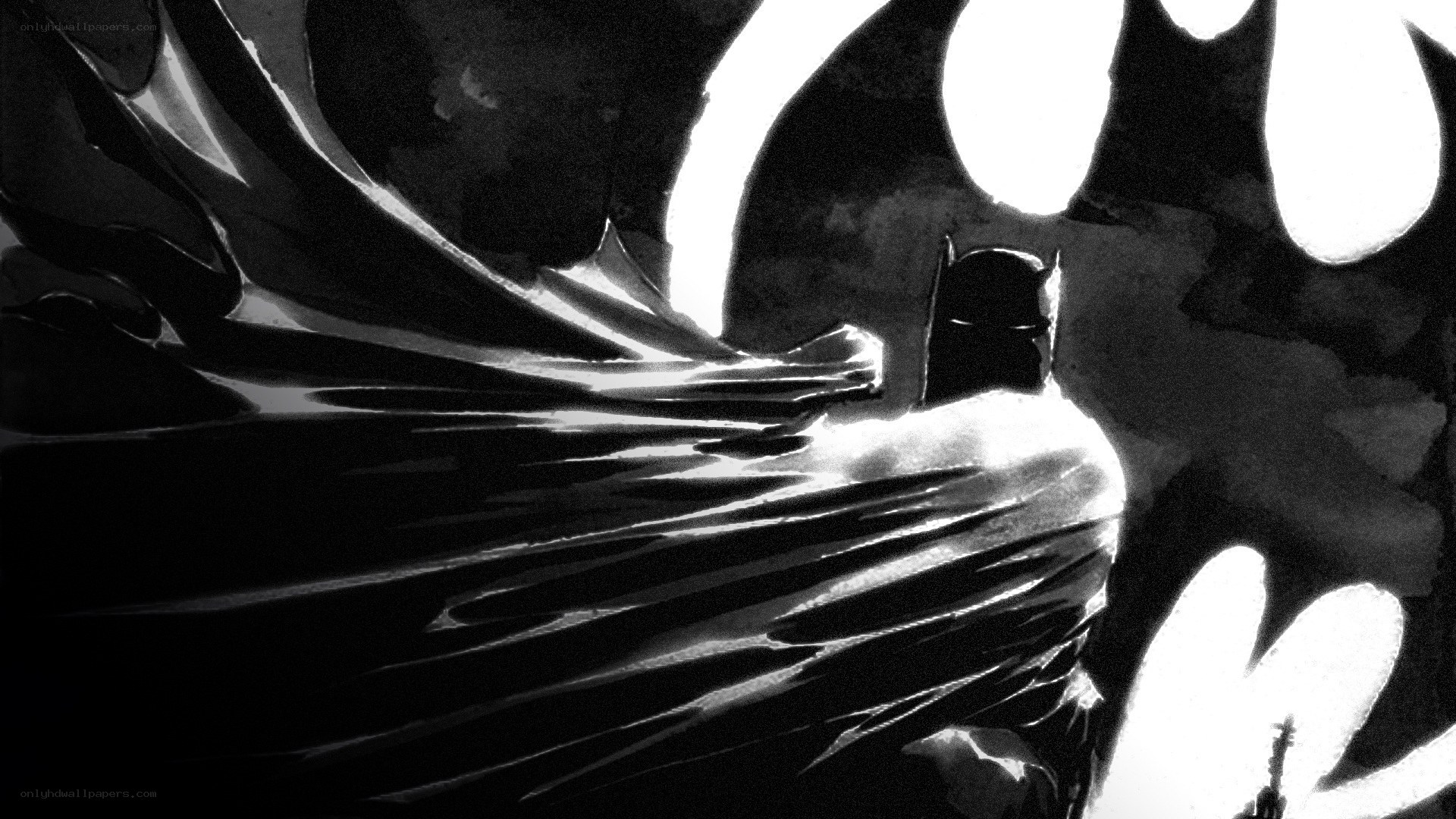Batman in silhouette