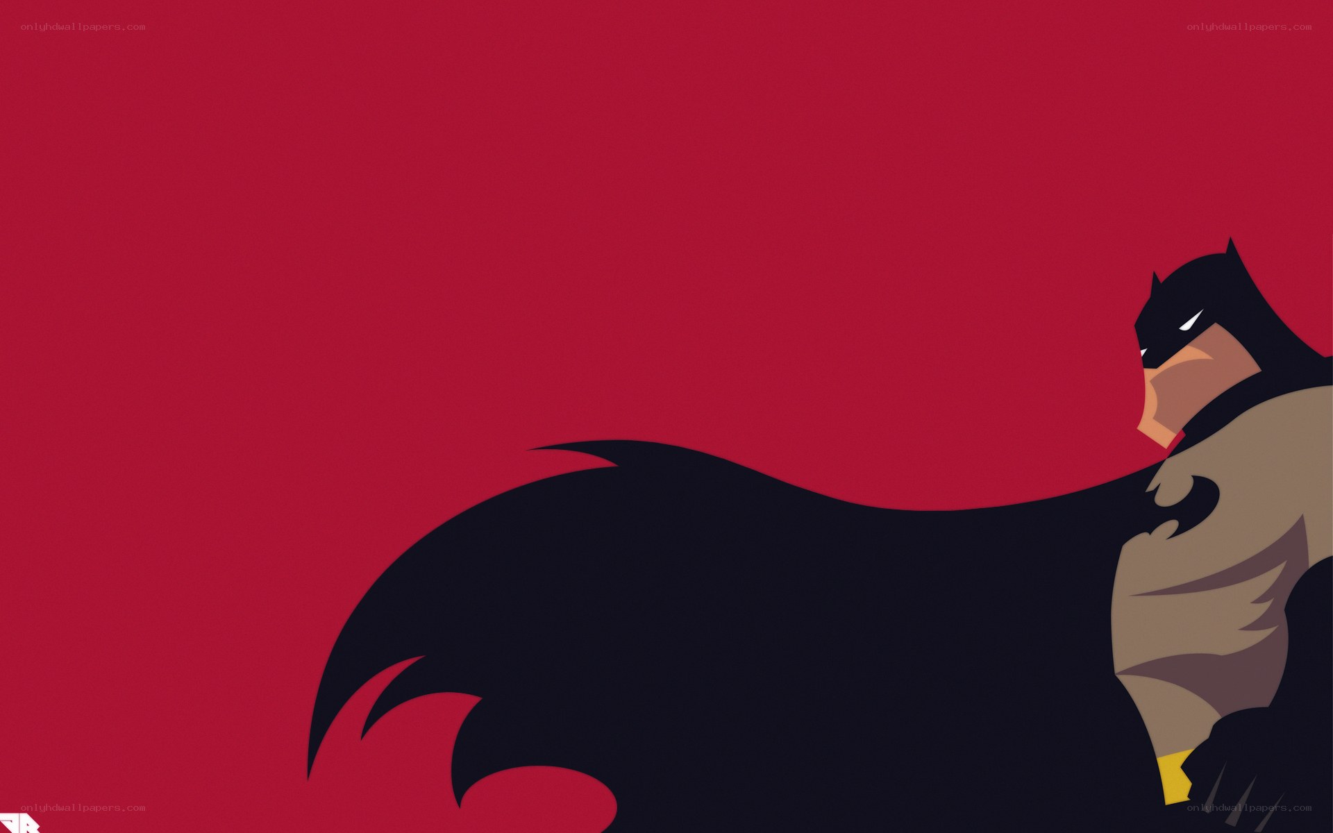 Batman in silhouette