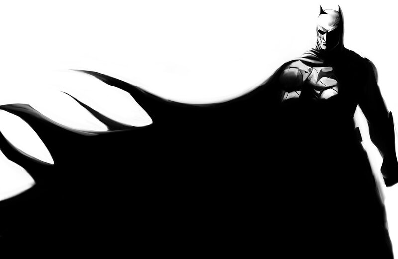 Batman in silhouette