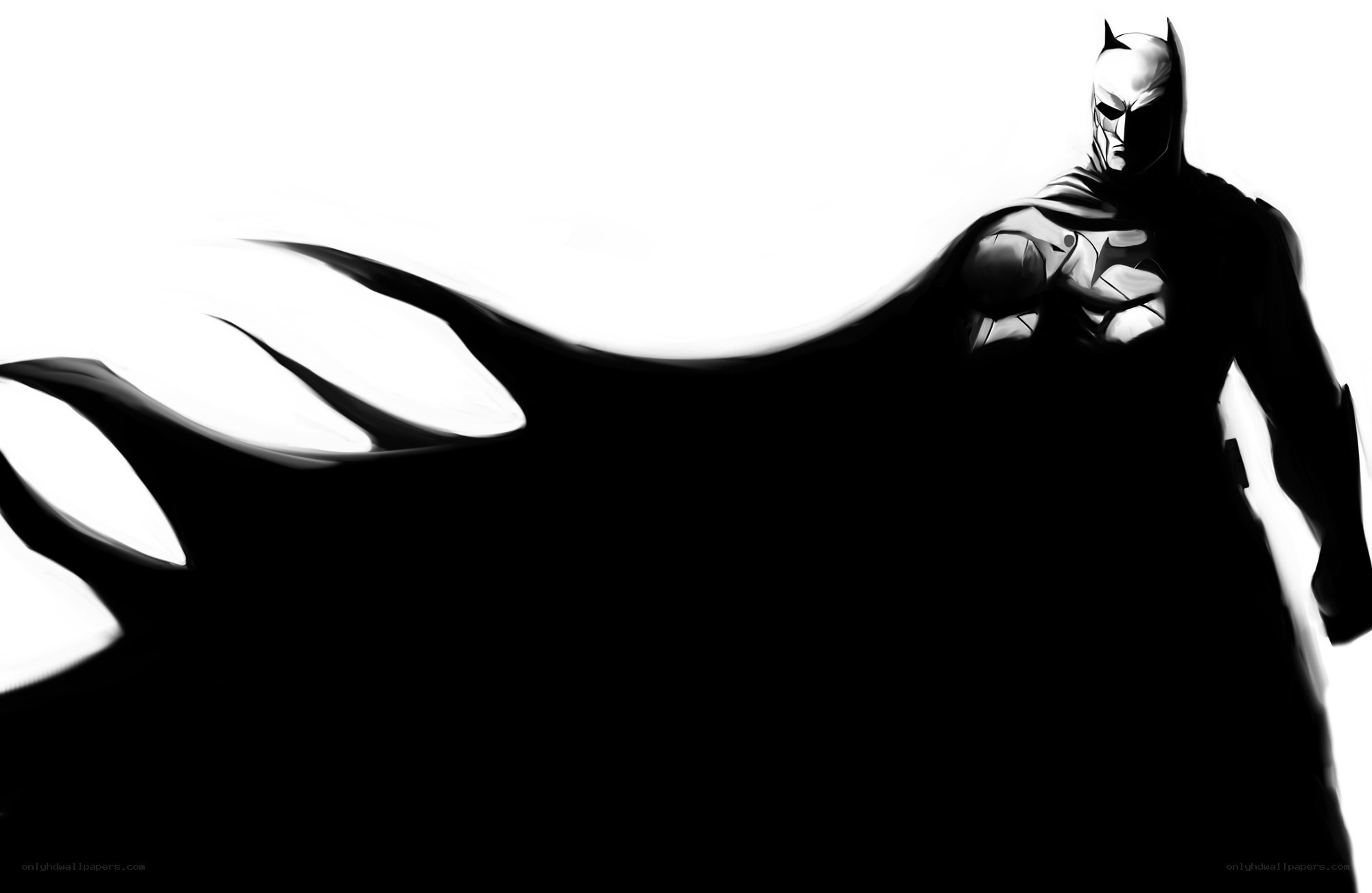 Batman in silhouette
