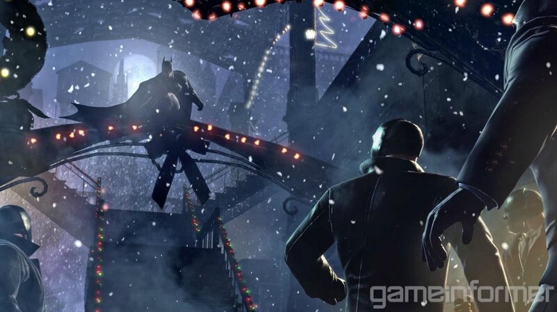 Batman in Snowstorm — Black, Dark, Dramatic