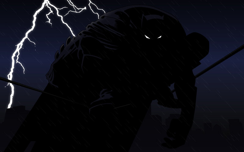 Batman in stormy night