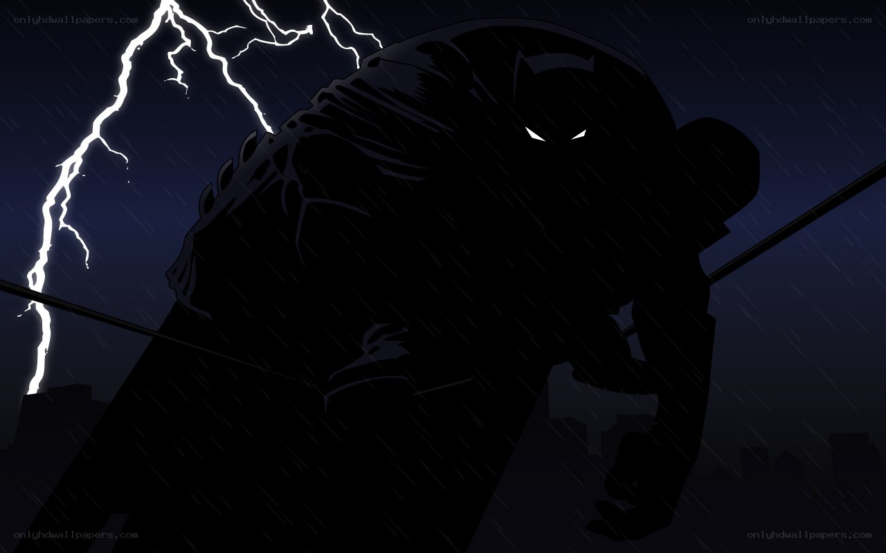 Batman in stormy night