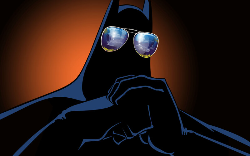 Batman in sunglasses