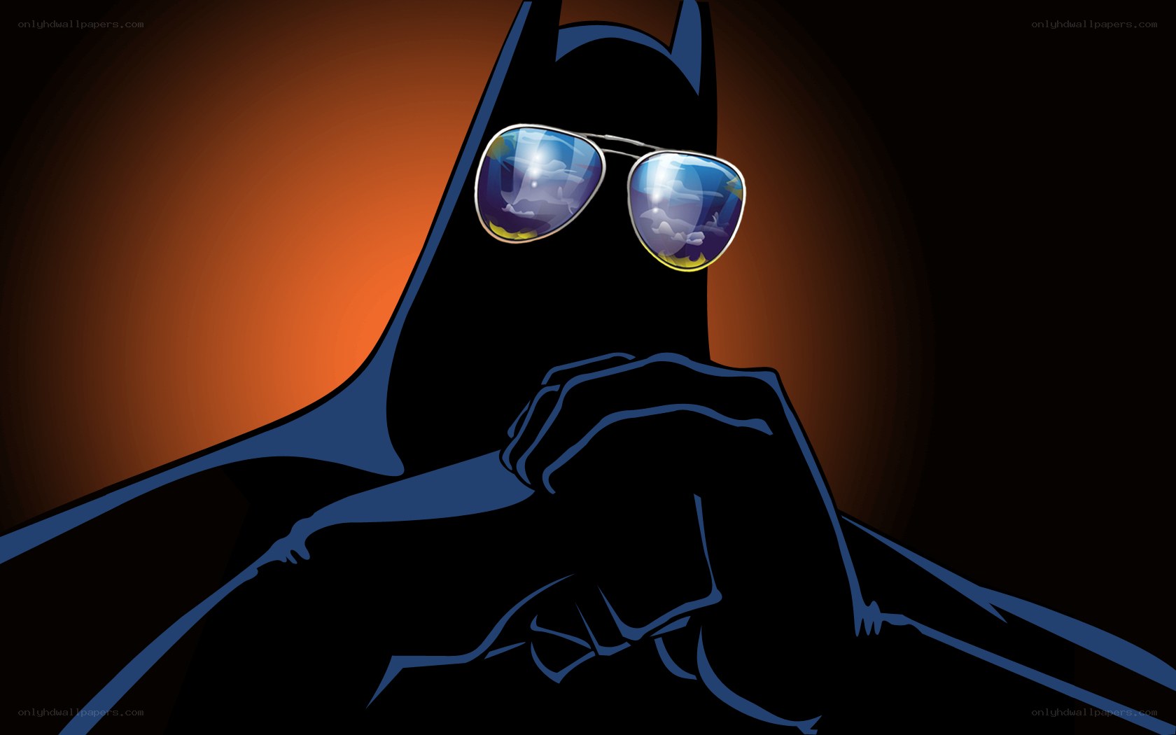 Batman in sunglasses