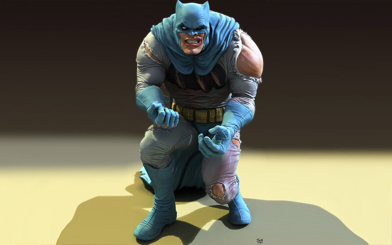 Batman in Tattered Suit — Blue