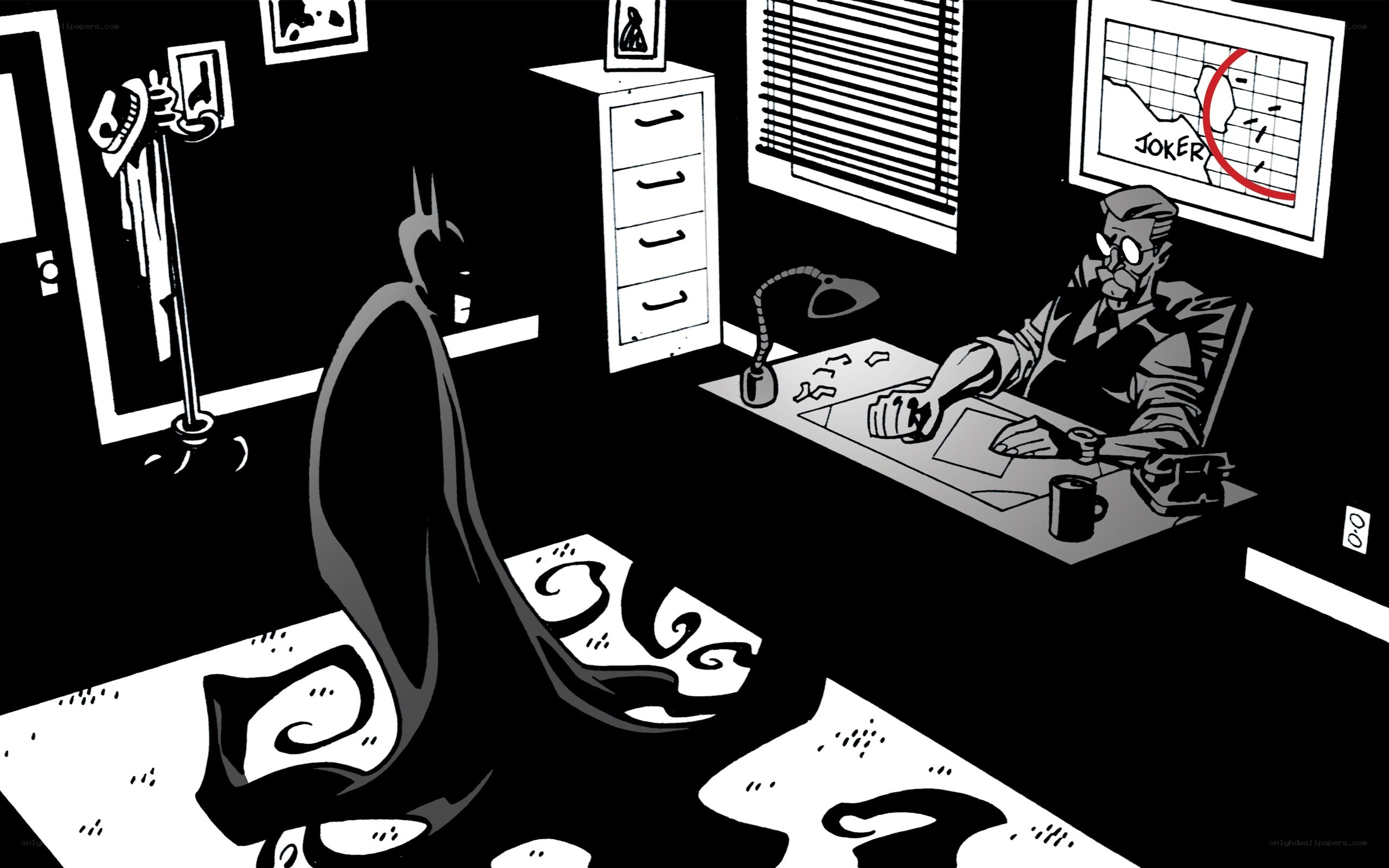Batman in the Batcave