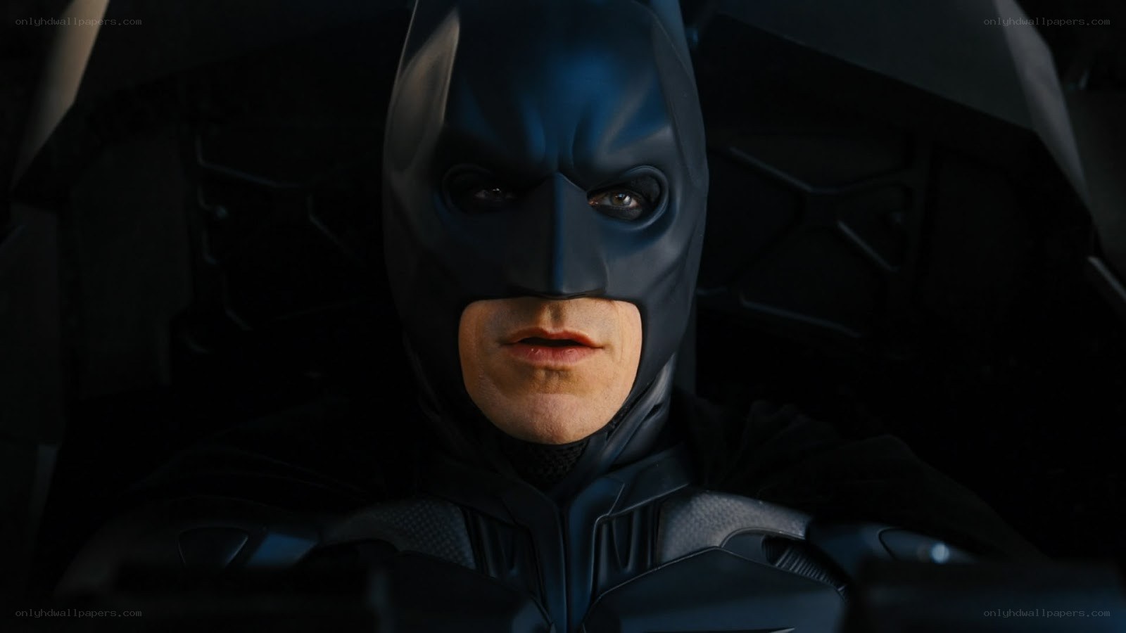 Batman in the Batmobile