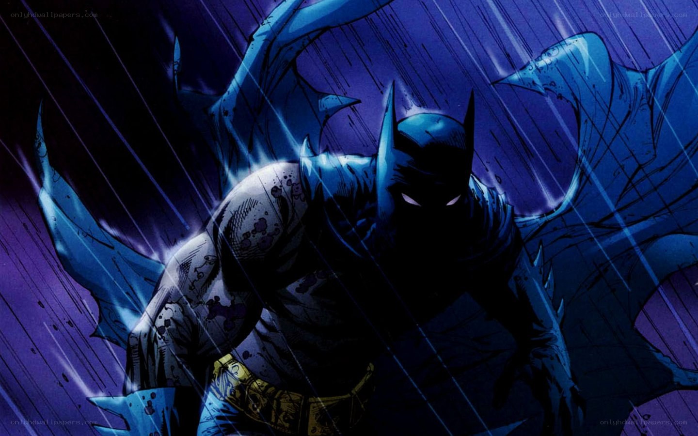 Batman in the rain