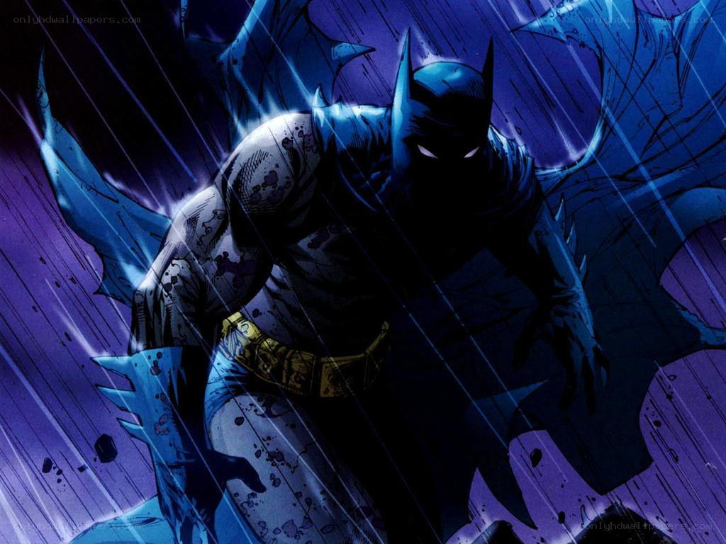 Batman in the rain