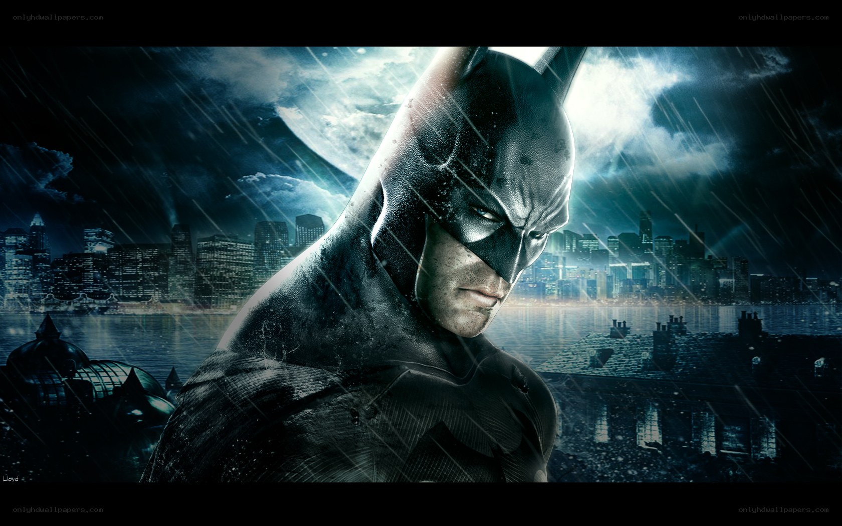 Batman in the rain