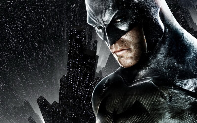 Batman in the rain