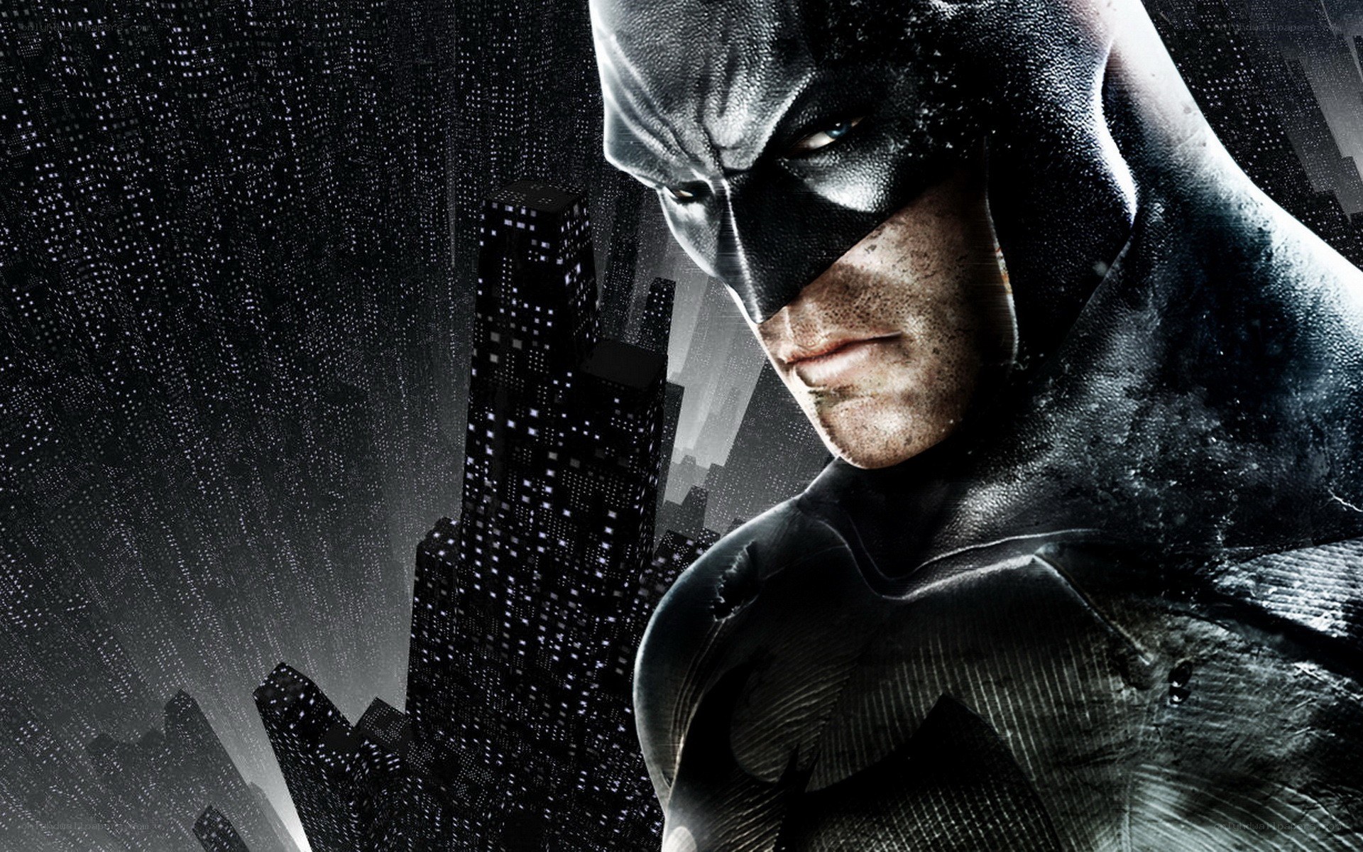 Batman in the rain