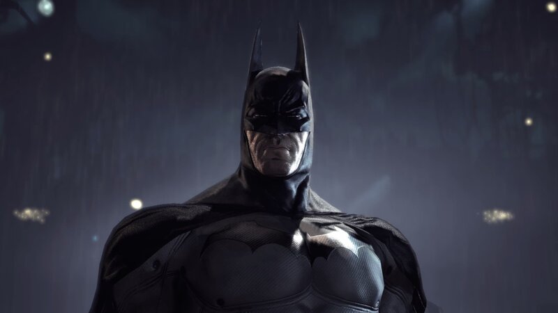 Batman in the rain