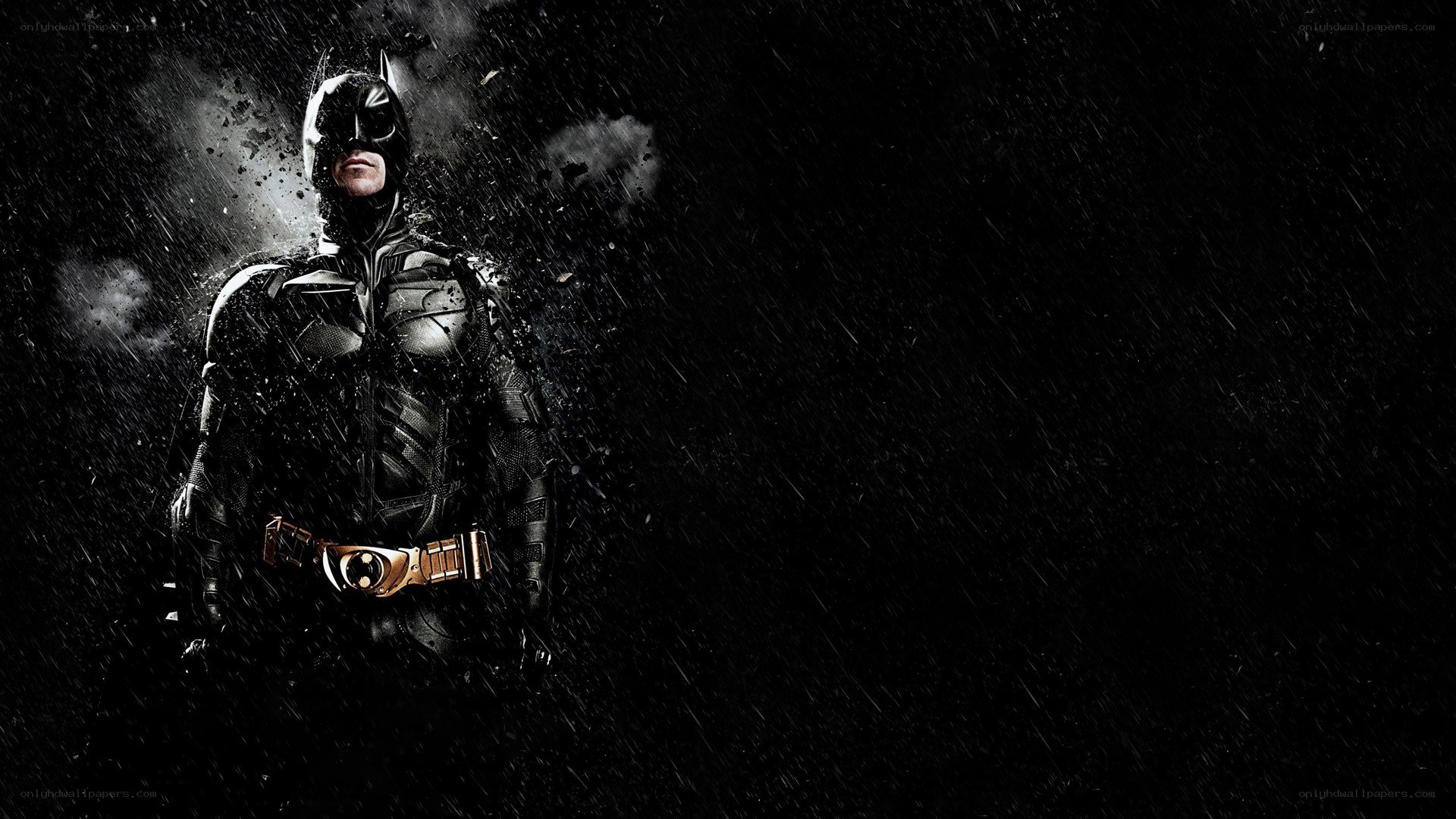 Batman in the rain