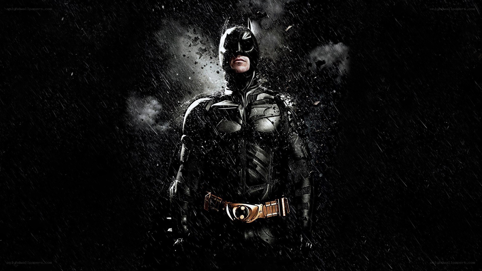 Batman in the rain