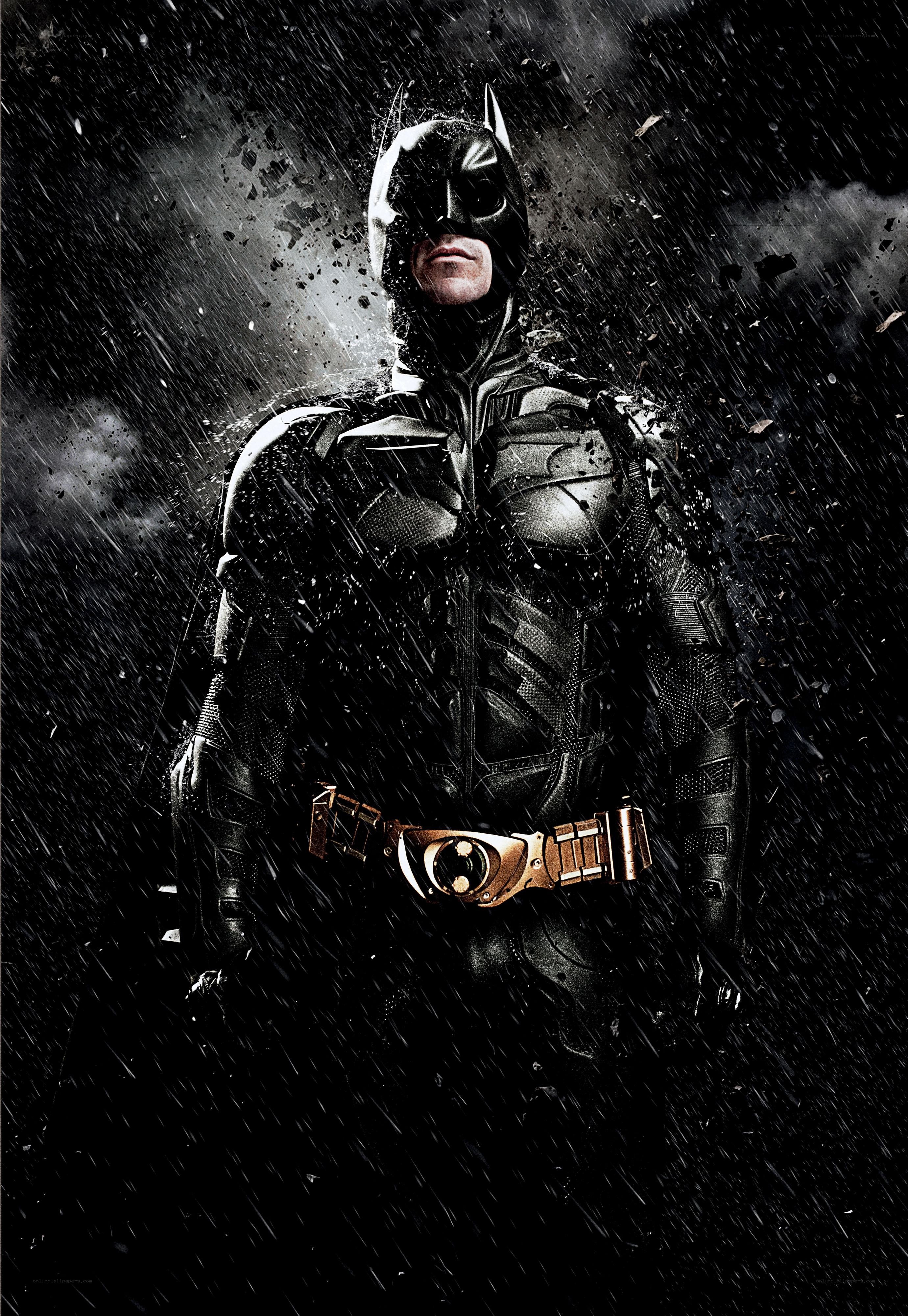 Batman in the rain