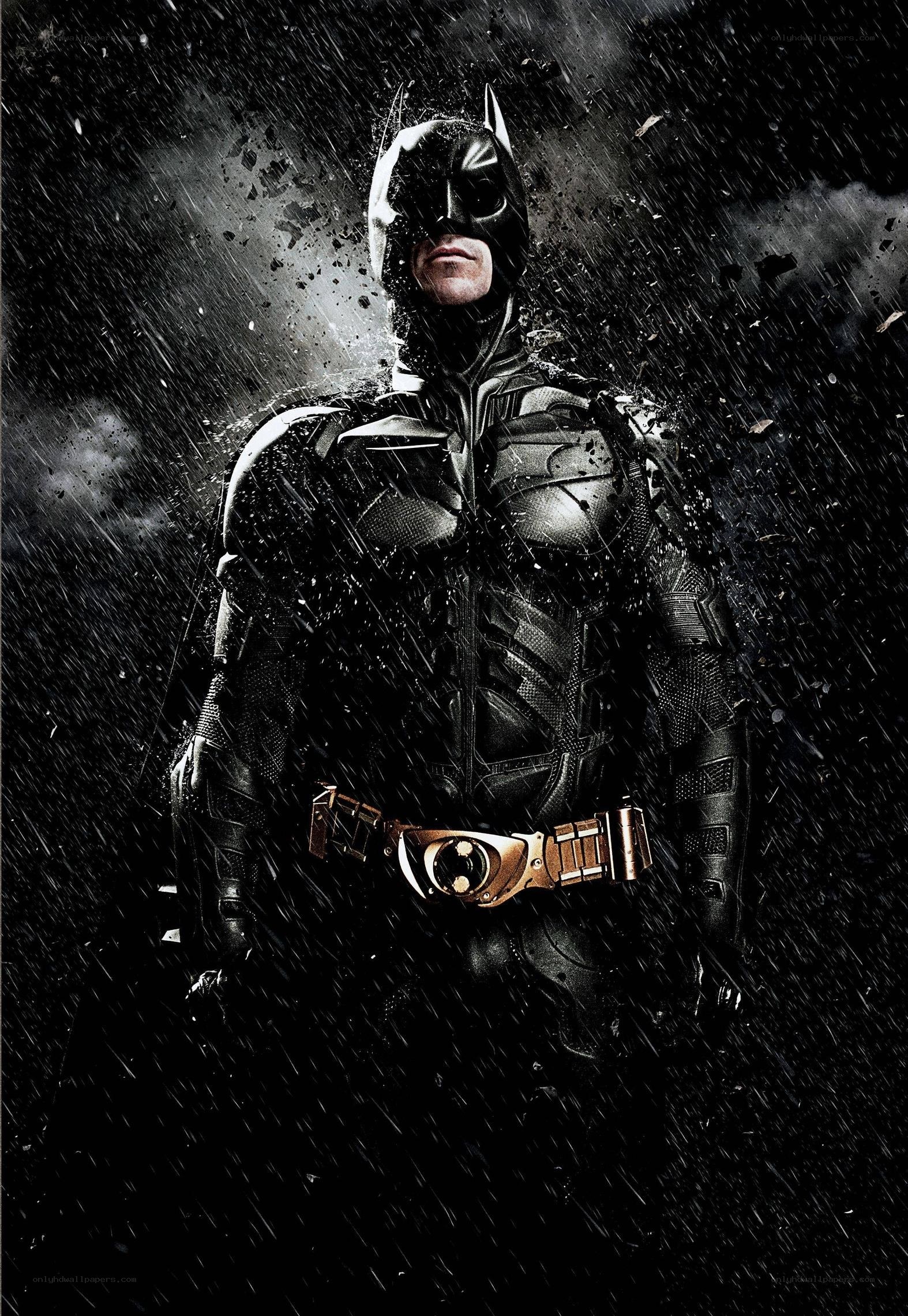 Batman in the rain