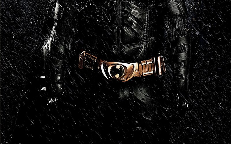 Batman in the rain
