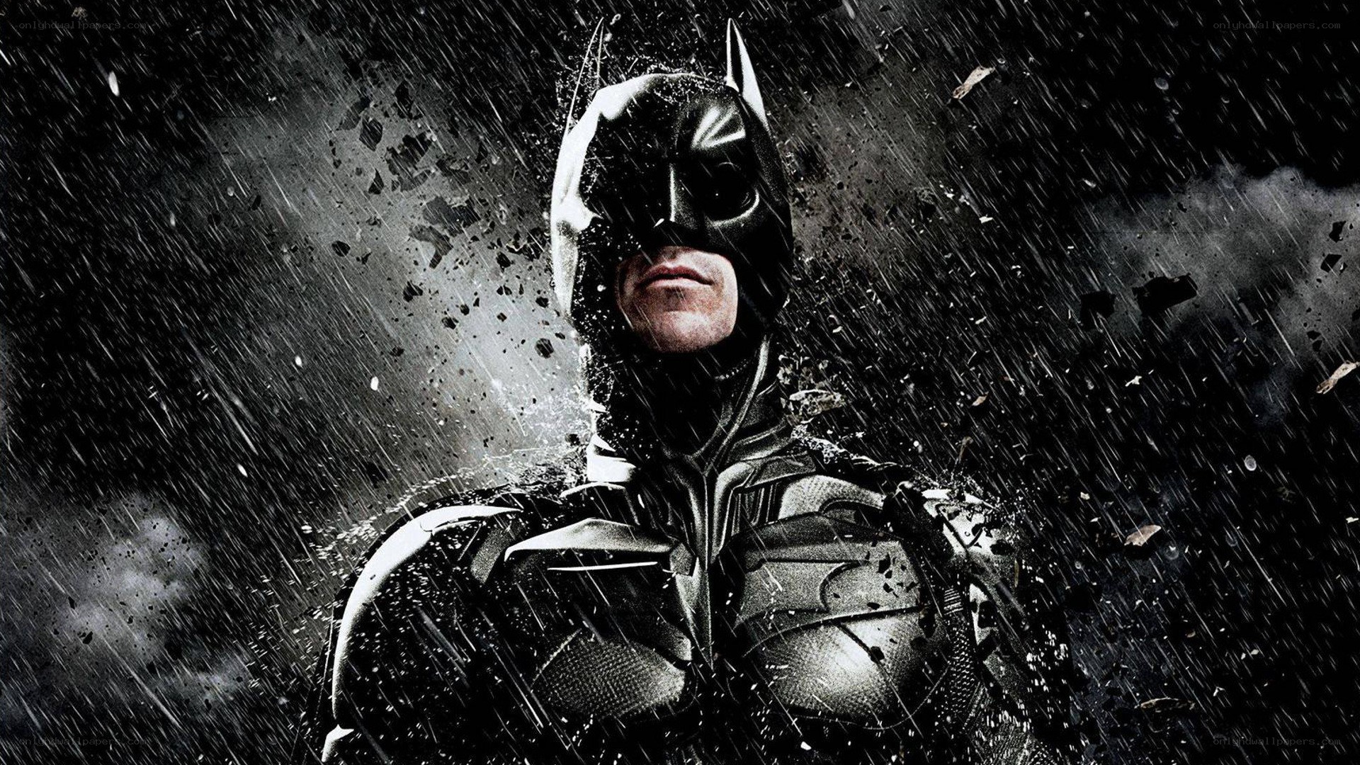 Batman in the rain