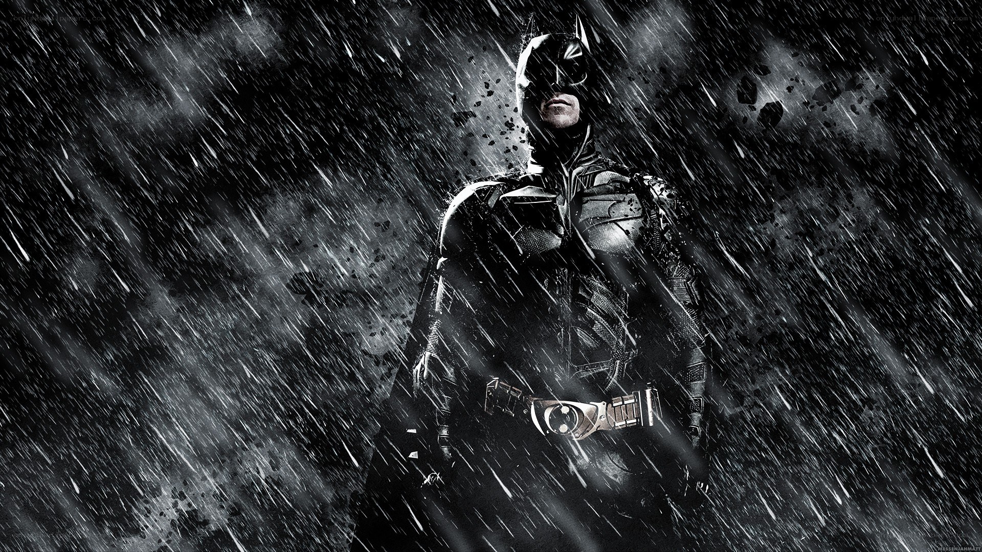Batman in the rain