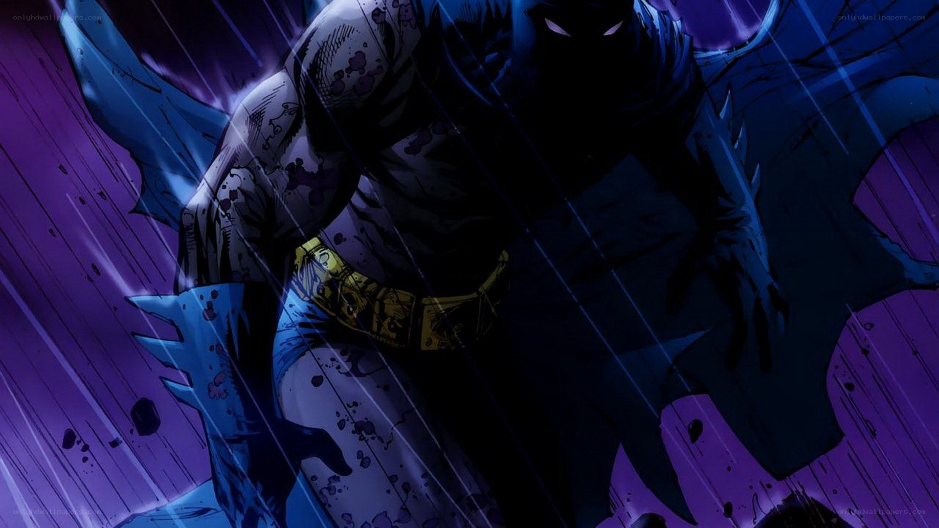Batman in the rain