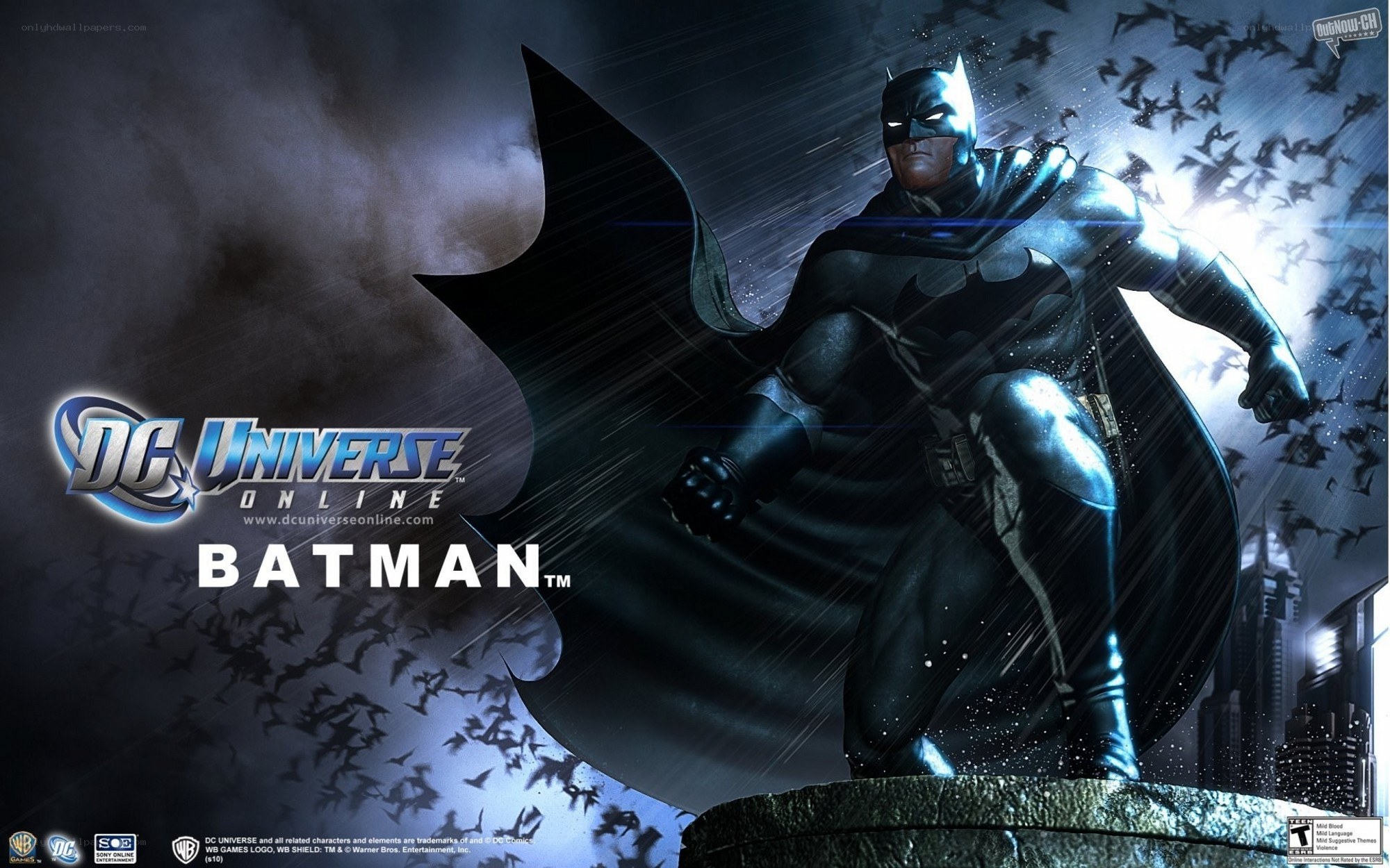 Batman in the rain