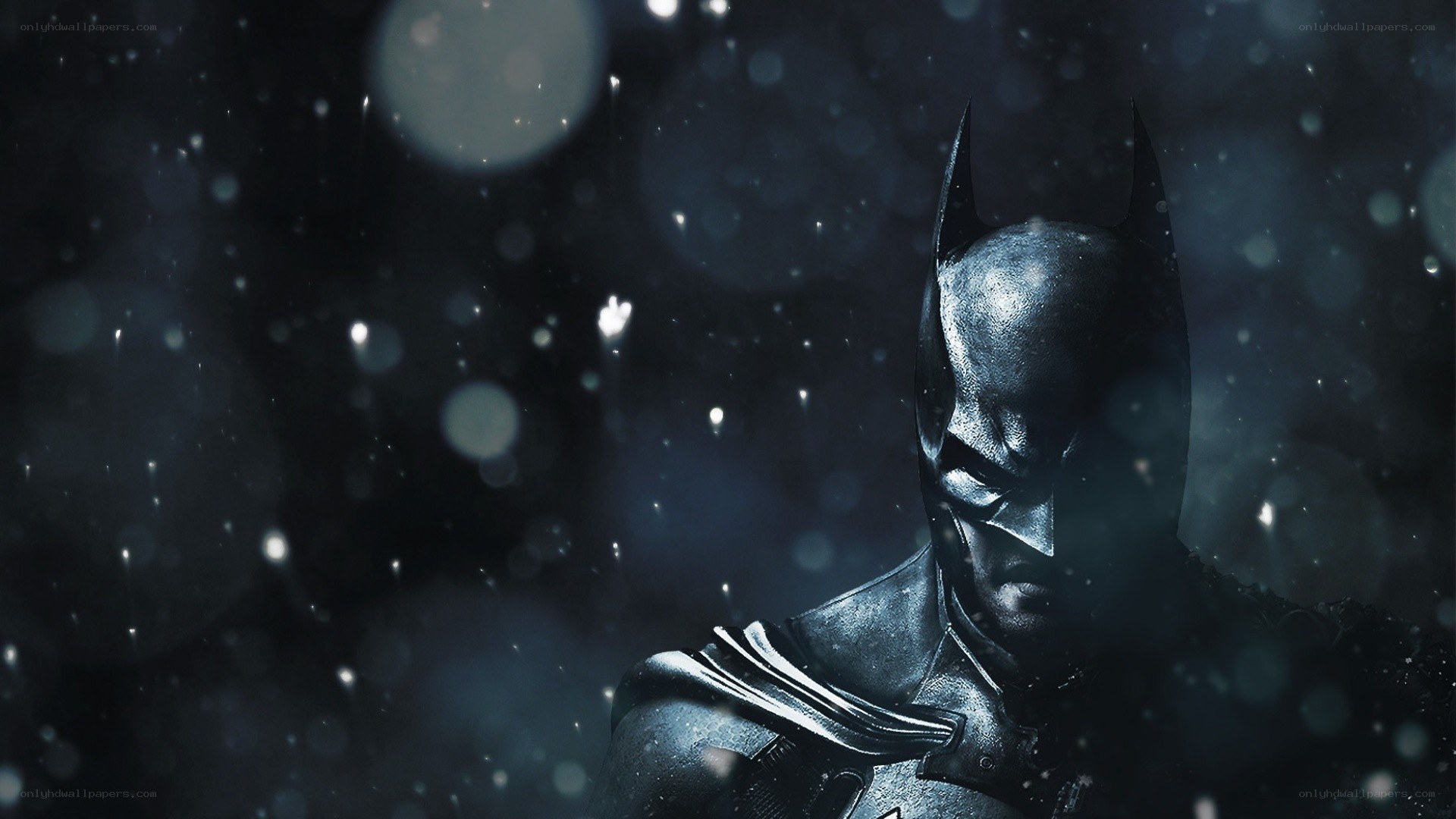 Batman in the rain