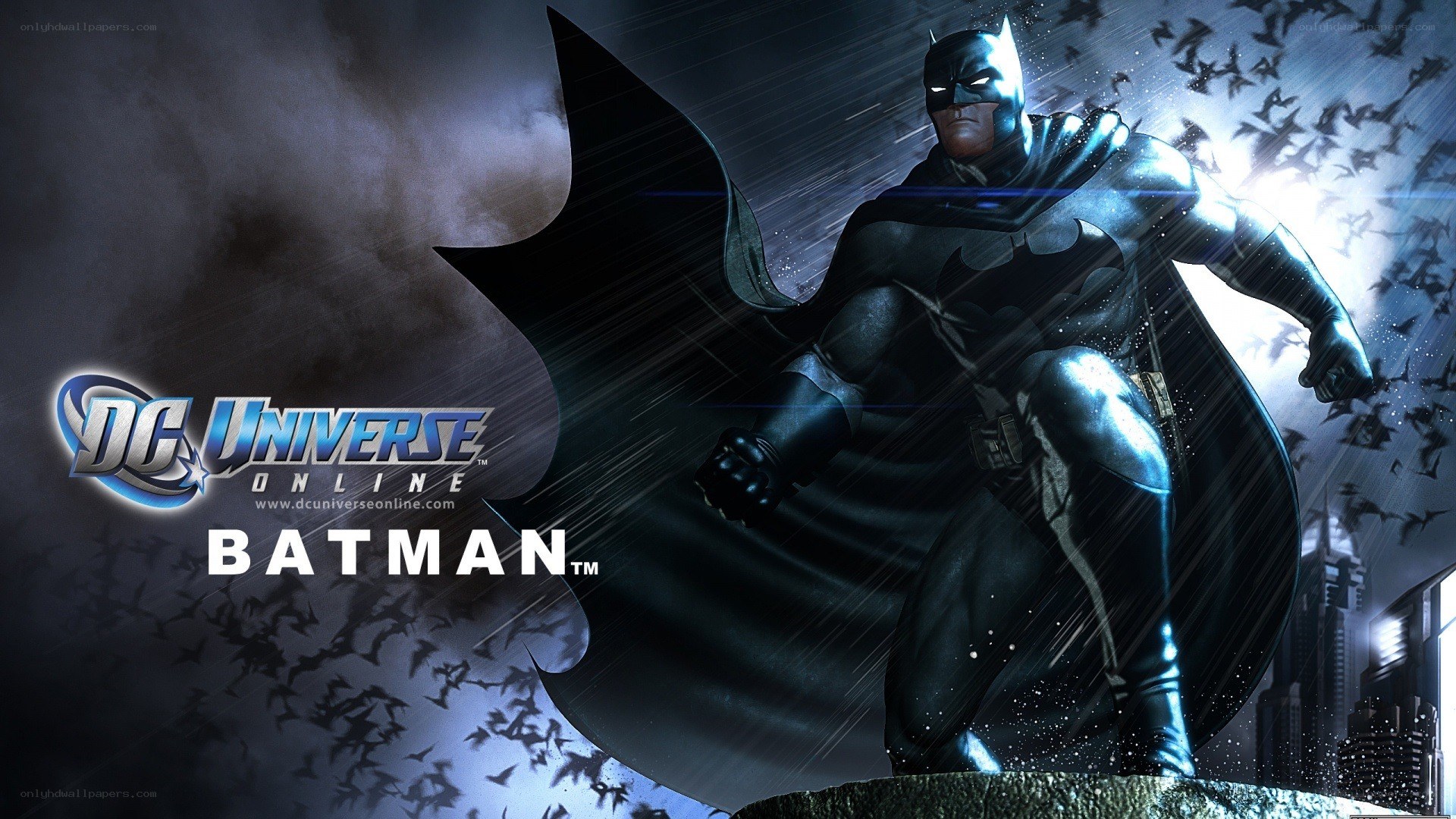 Batman in the rain