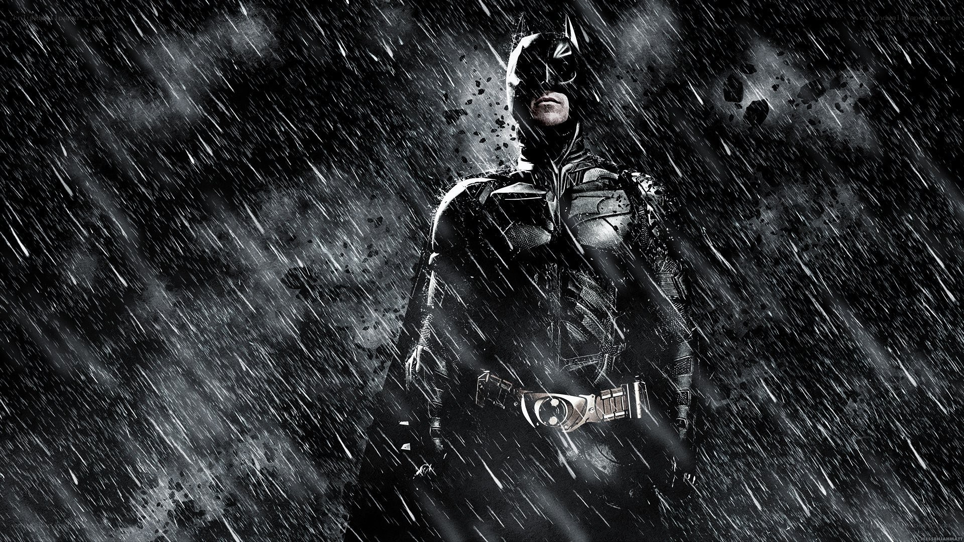 Batman in the rain