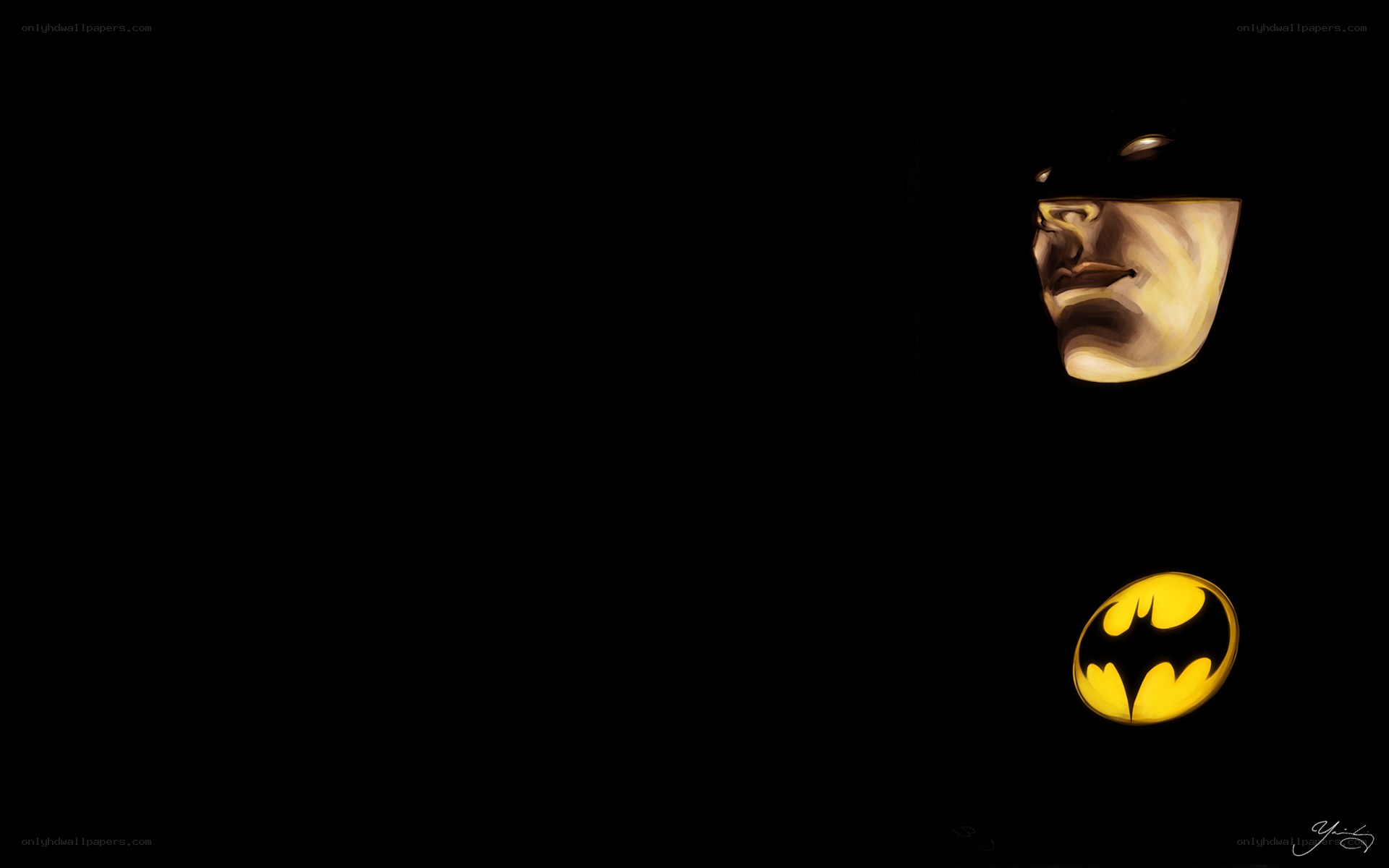 Batman in the shadows