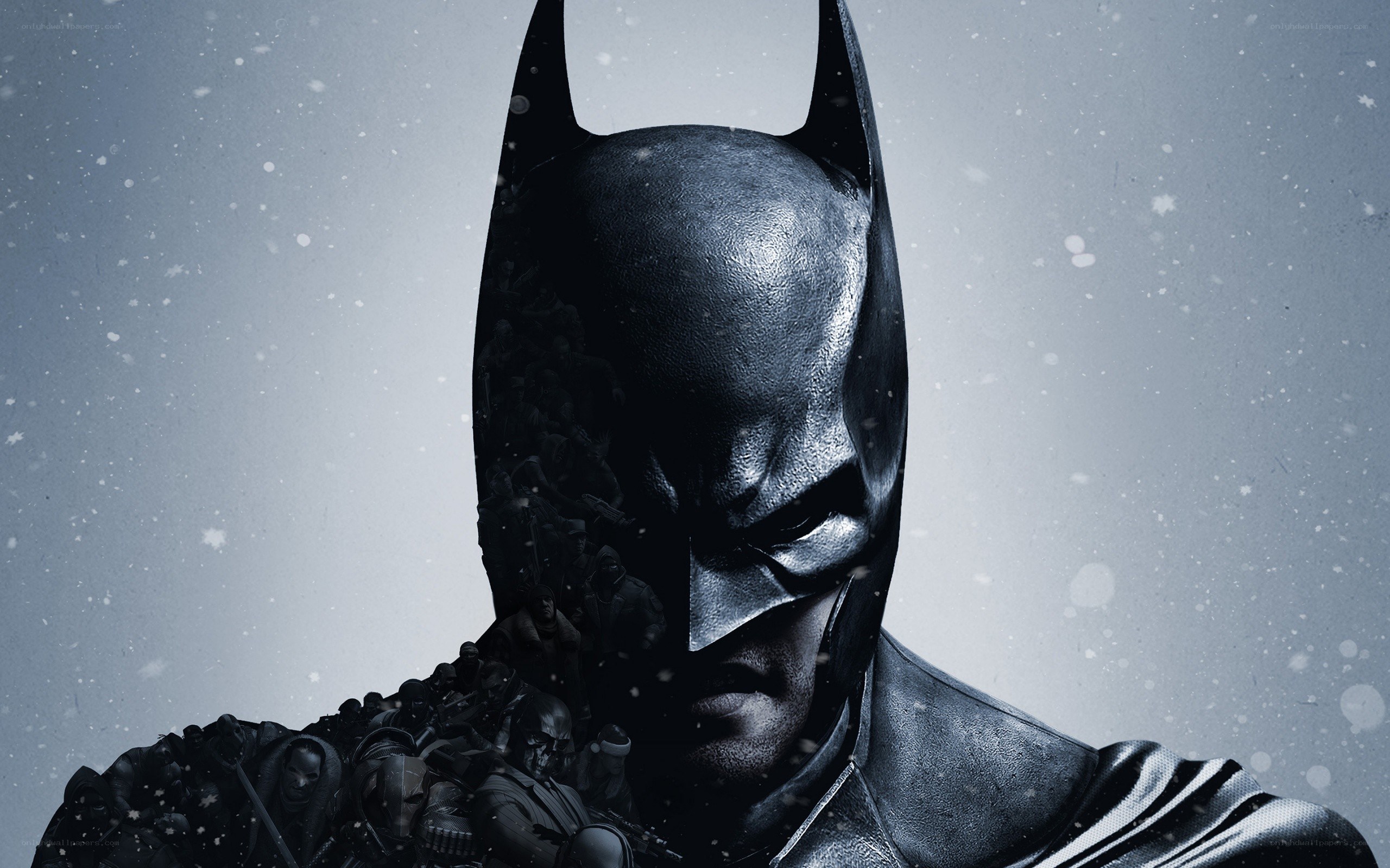 Batman in the snow