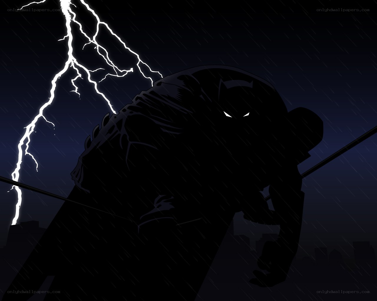 Batman in the storm